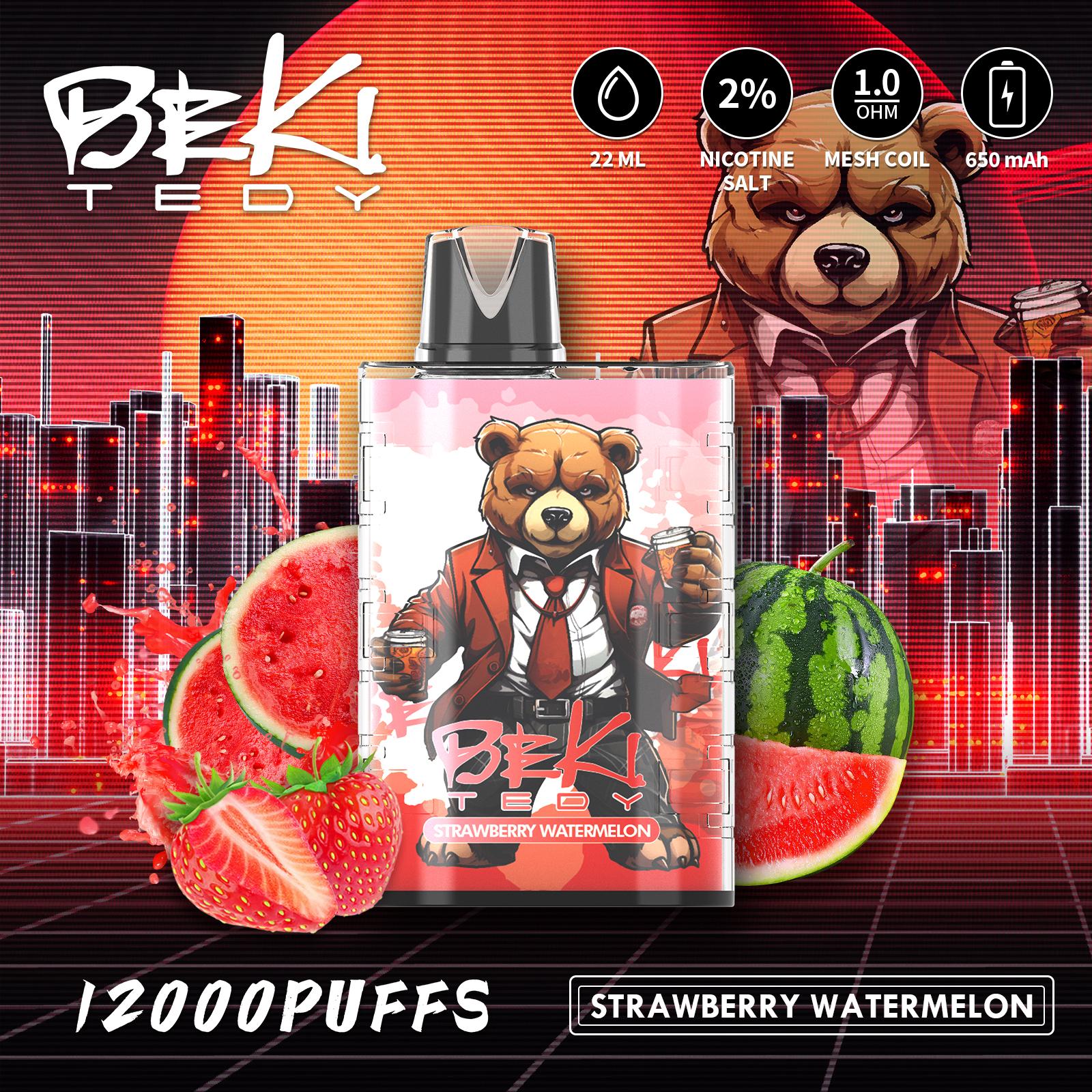 Beki Tedy 12000 Puffs Engangs Vape (æske med 10 stk)