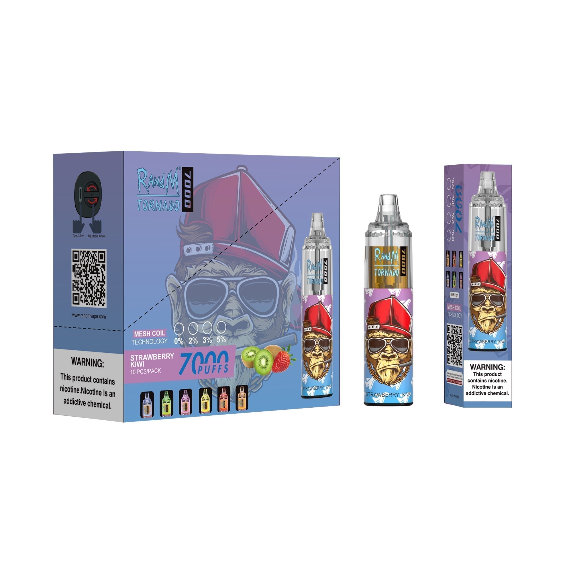 RAndM Tornado 7000 Puffs Engangs Vape