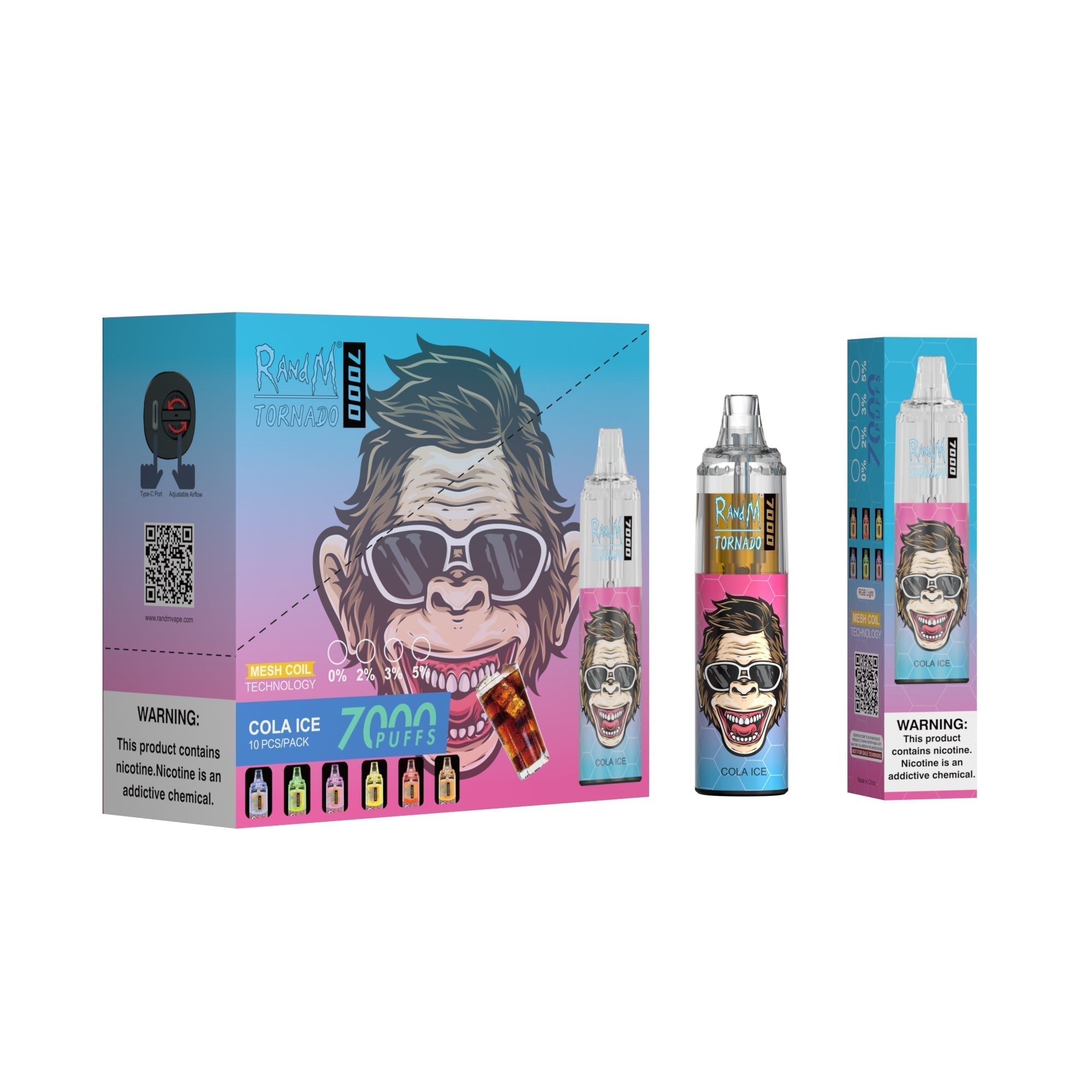 RAndM Tornado 7000 Puffs Engangs Vape