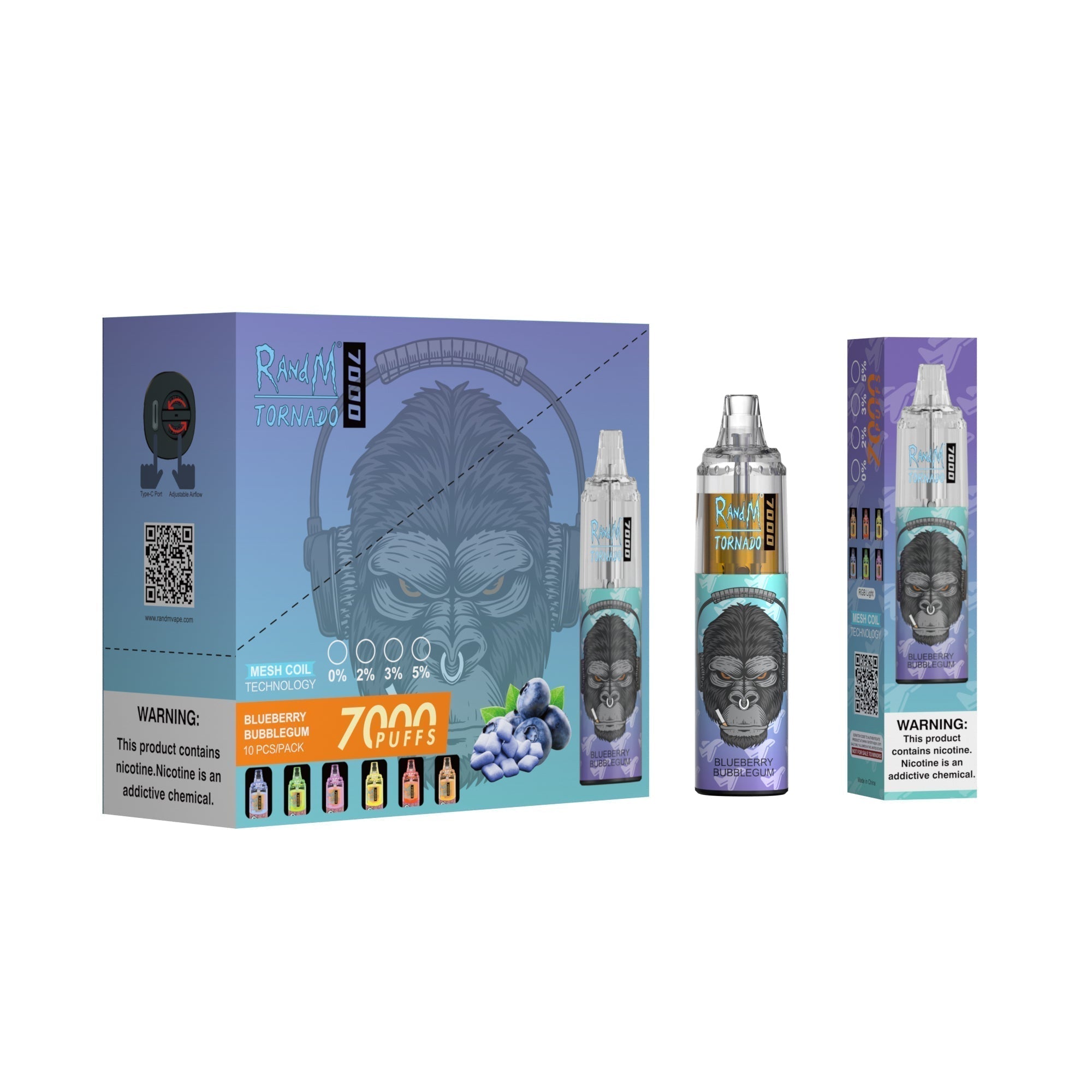 RAndM Tornado 7000 Puffs Engangs Vape