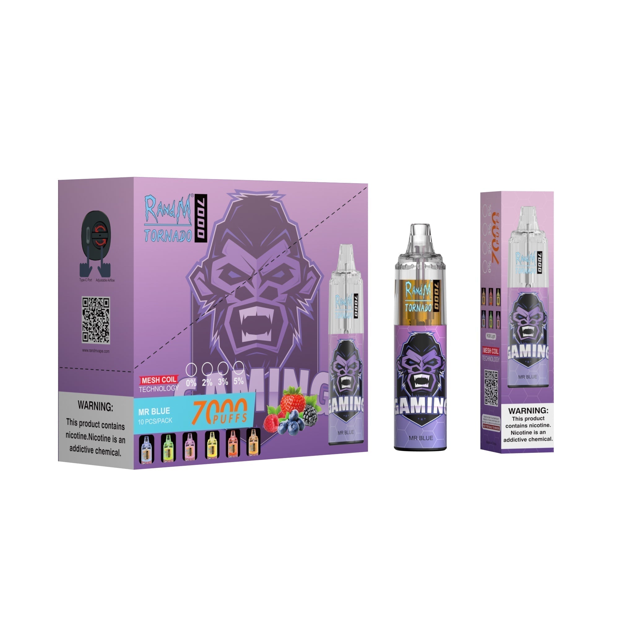 RAndM Tornado 7000 Puffs Engangs Vape