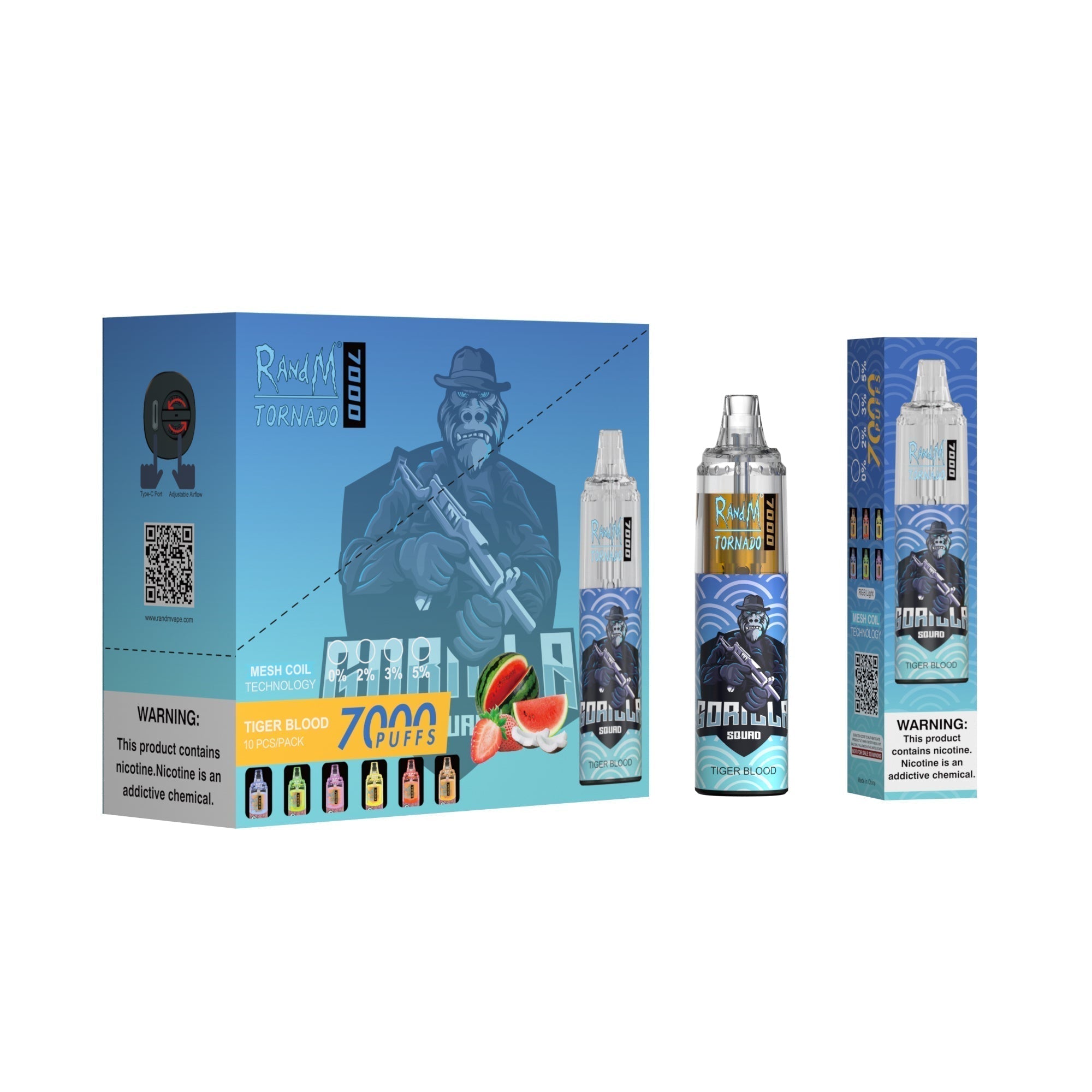 RAndM Tornado 7000 Puffs Engangs Vape