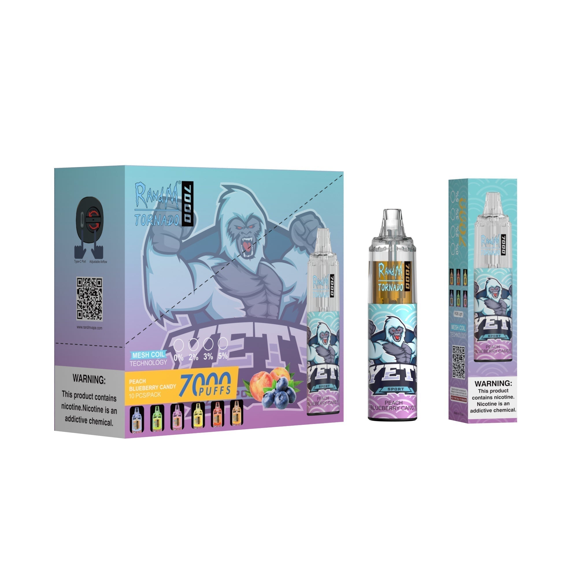 RAndM Tornado 7000 Puffs Engangs Vape