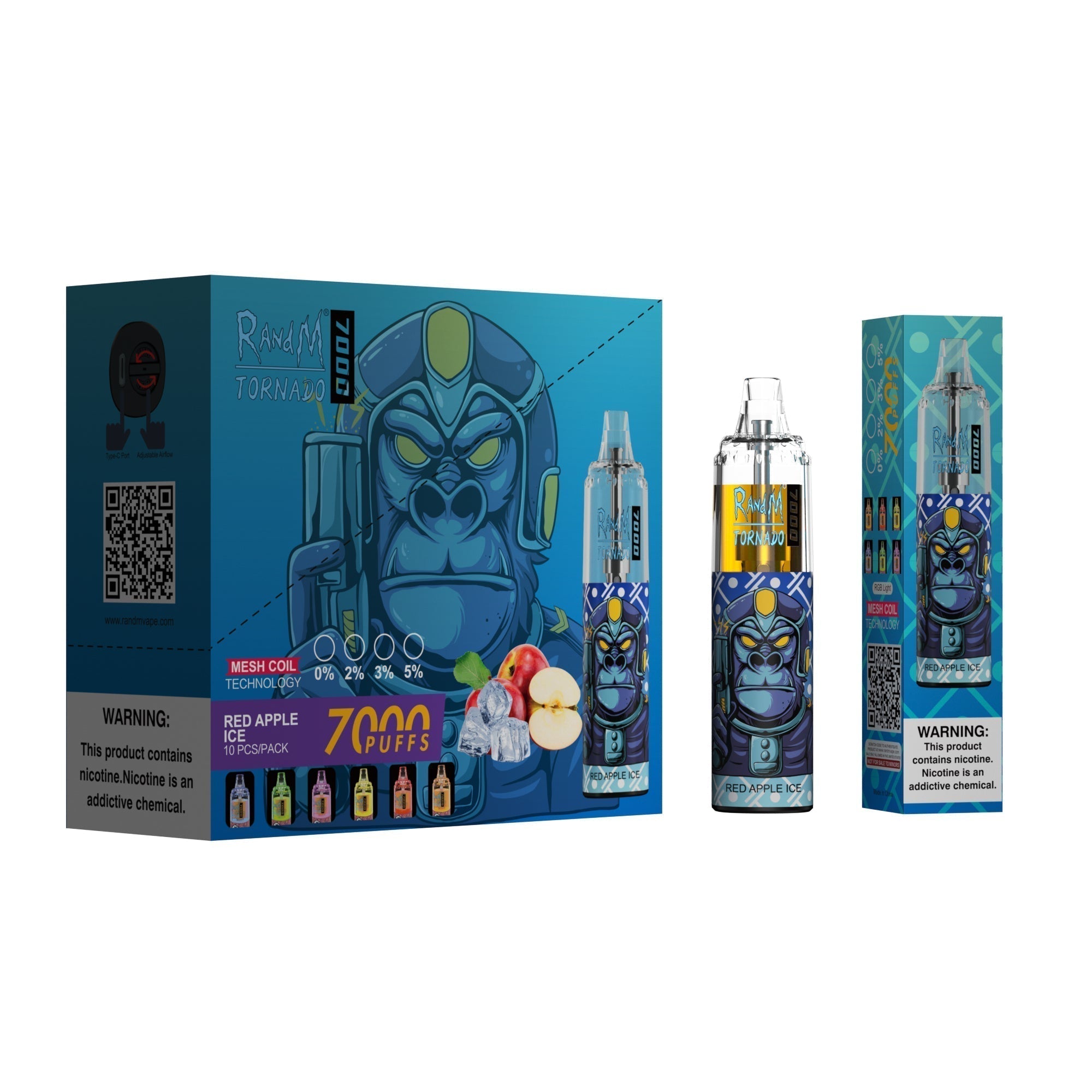 RAndM Tornado 7000 Puffs Engangs Vape