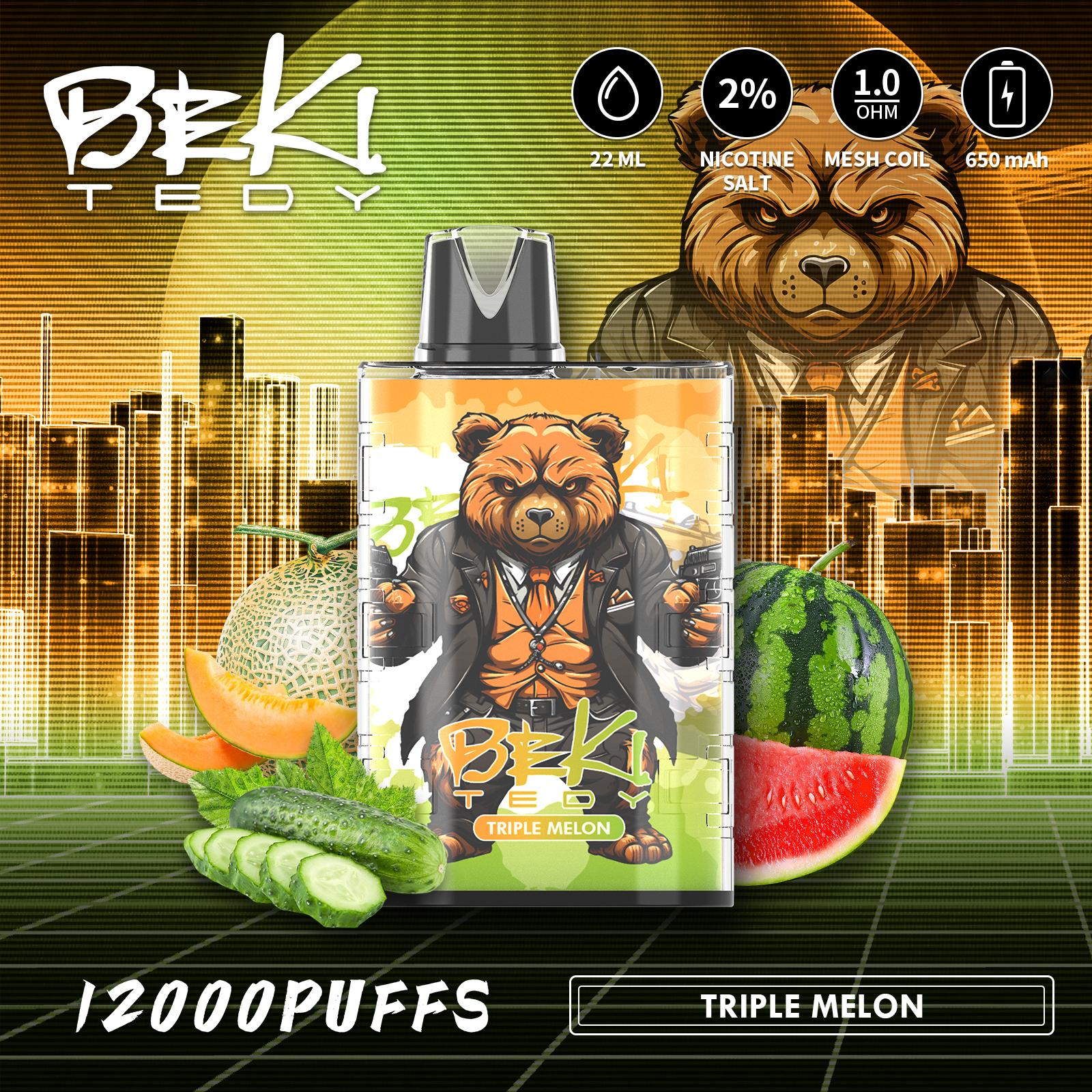 Beki Tedy 12000 Puffs Engangs Vape (æske med 10 stk)