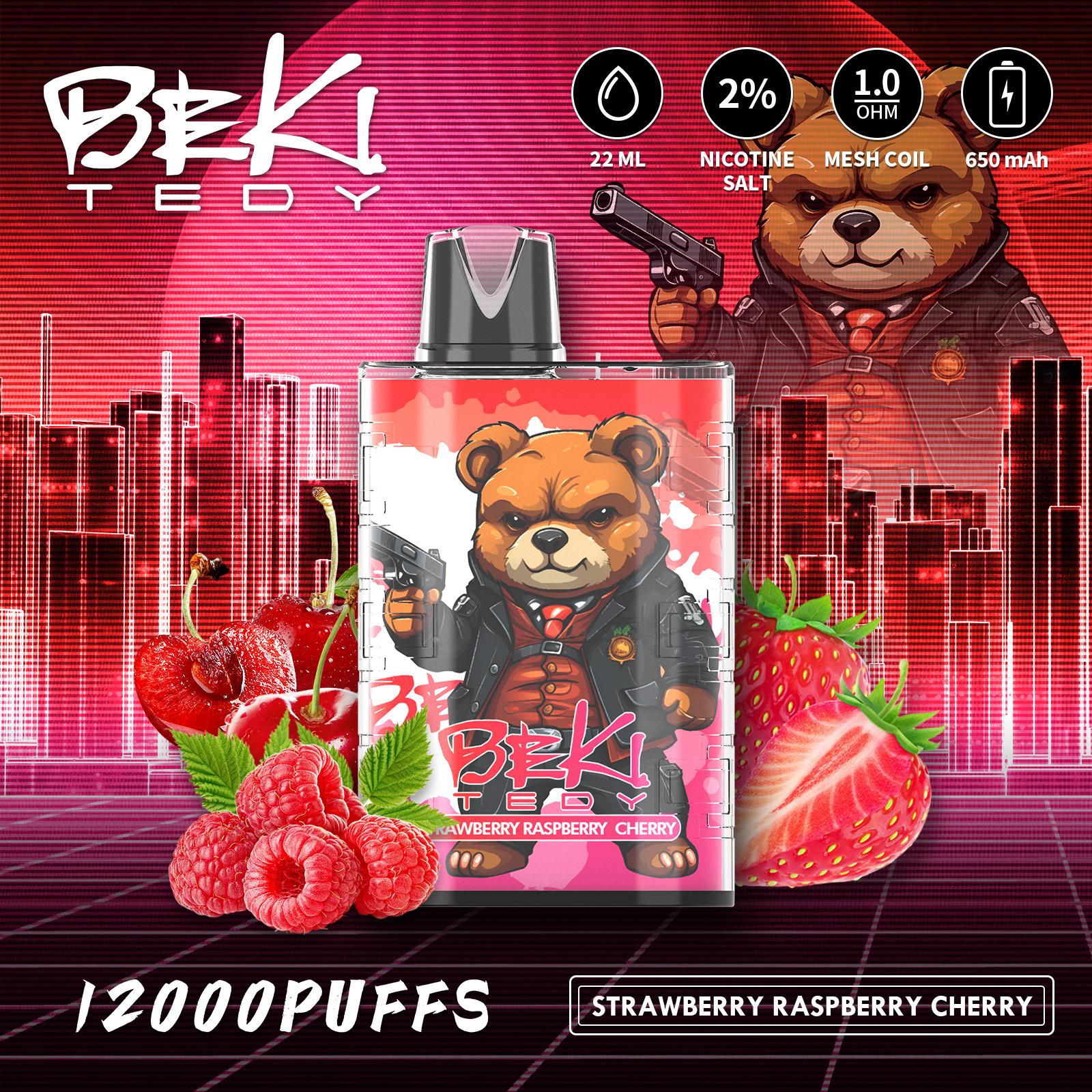 Beki Tedy 12000 Puffs Engangs Vape (æske med 10 stk)