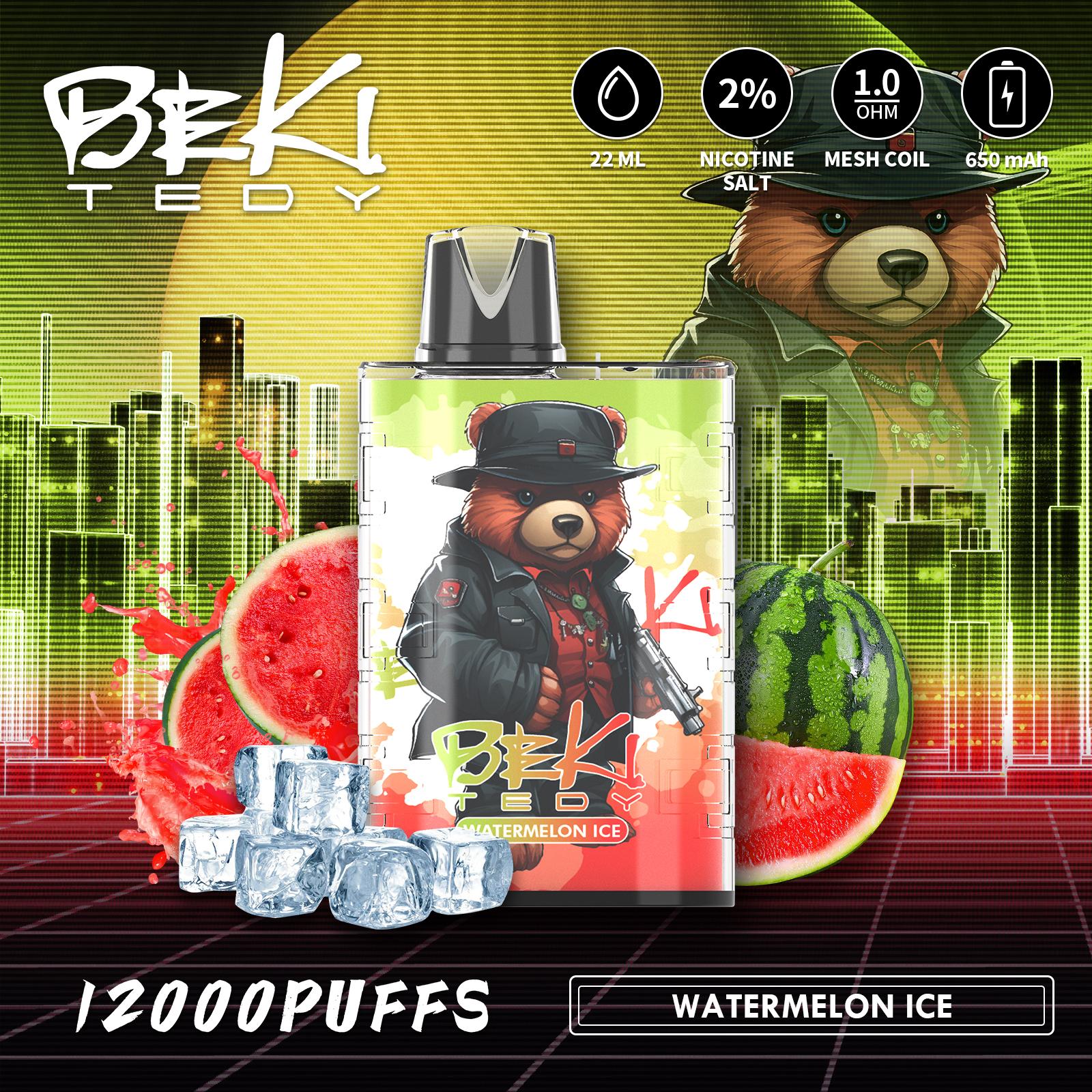 Beki Tedy 12000 Puffs Engangs Vape (æske med 10 stk)