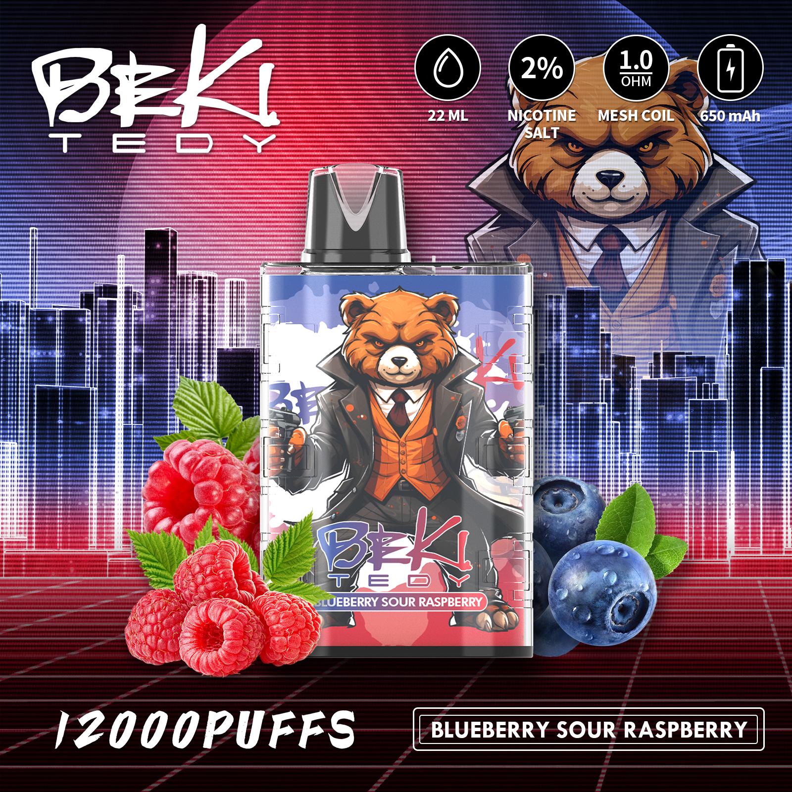 Beki Tedy 12000 Puffs Engangs Vape (æske med 10 stk)