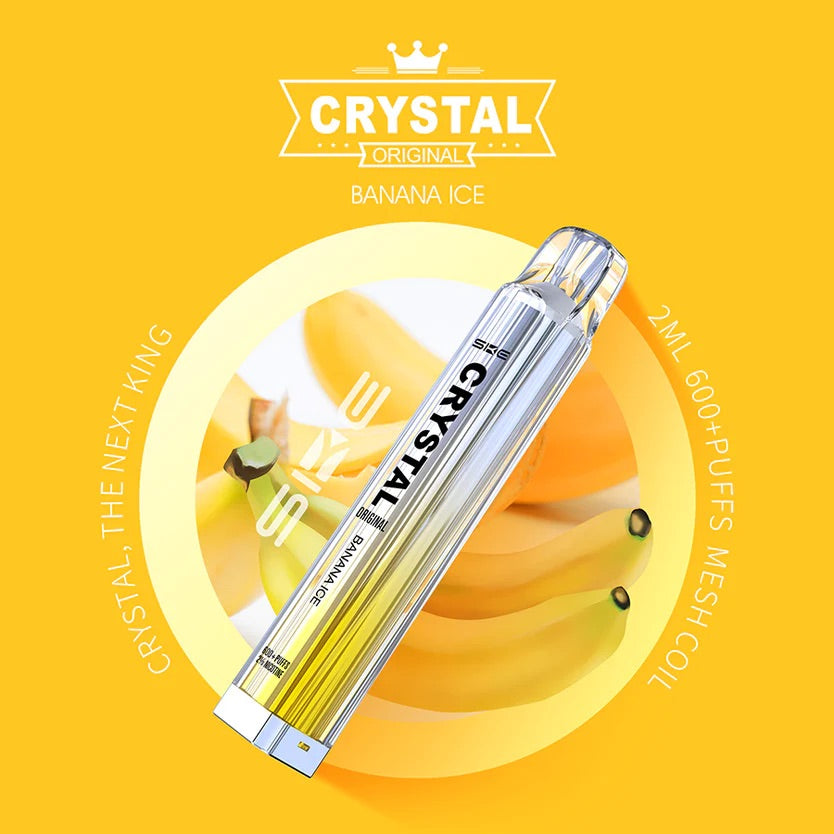 SKE Crystal Bar 600 Puffs Engangs Vape (æske med 10 stk)