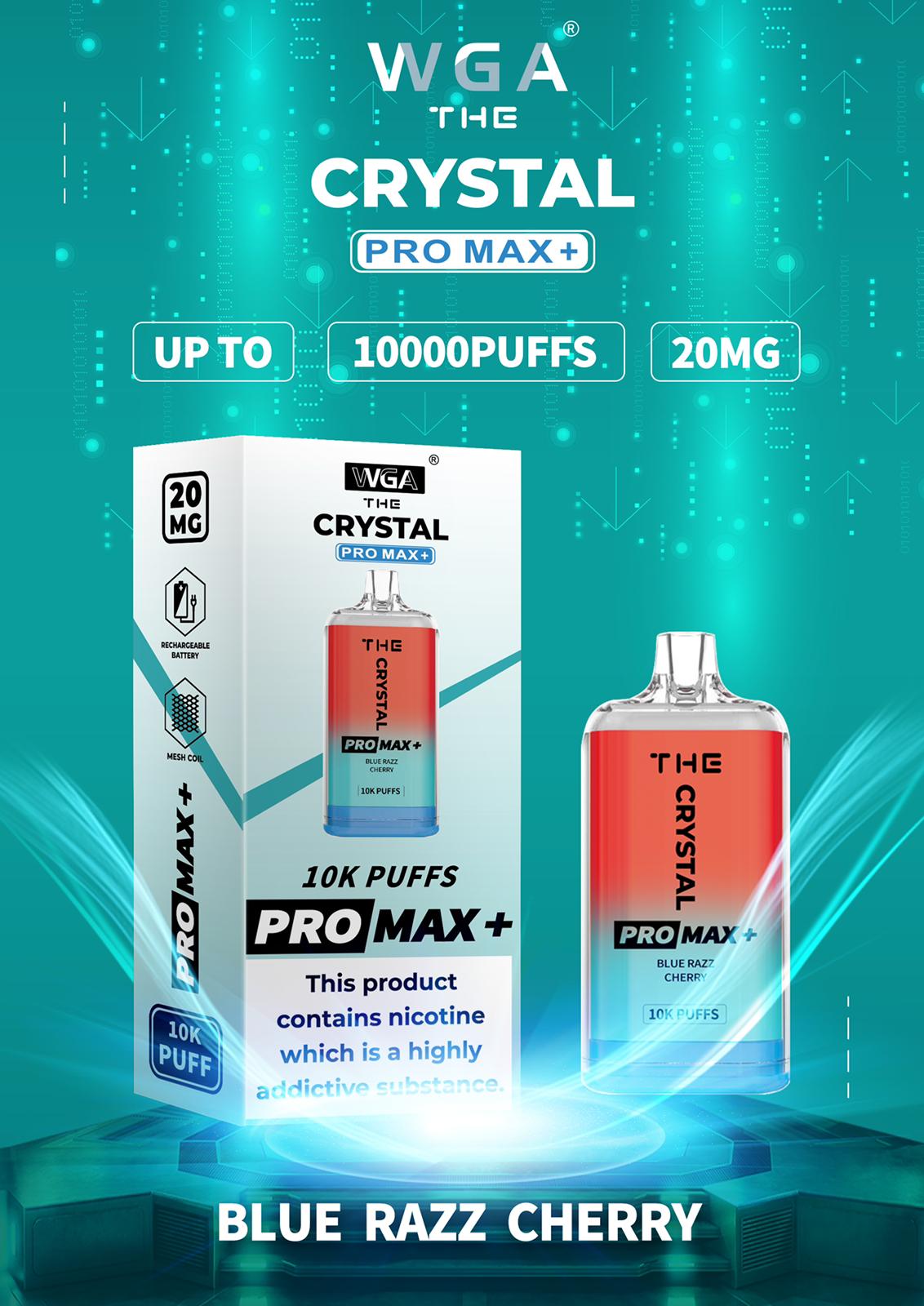 The Crystal Pro Max + 10000 Puffs Engangs Vape