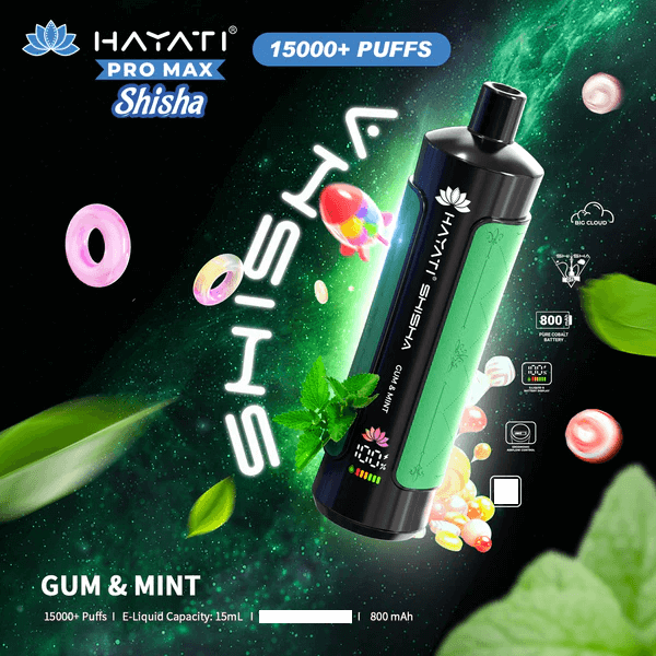 Hayati Shisha 15000 Puffs Engangs Vape