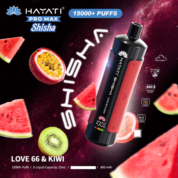 Hayati Shisha 15000 Puffs Engangs Vape