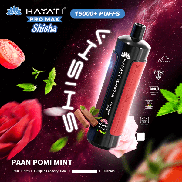 Hayati Shisha 15000 Puffs Engangs Vape