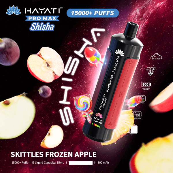 Hayati Shisha 15000 Puffs Engangs Vape (æske med 10 stk)