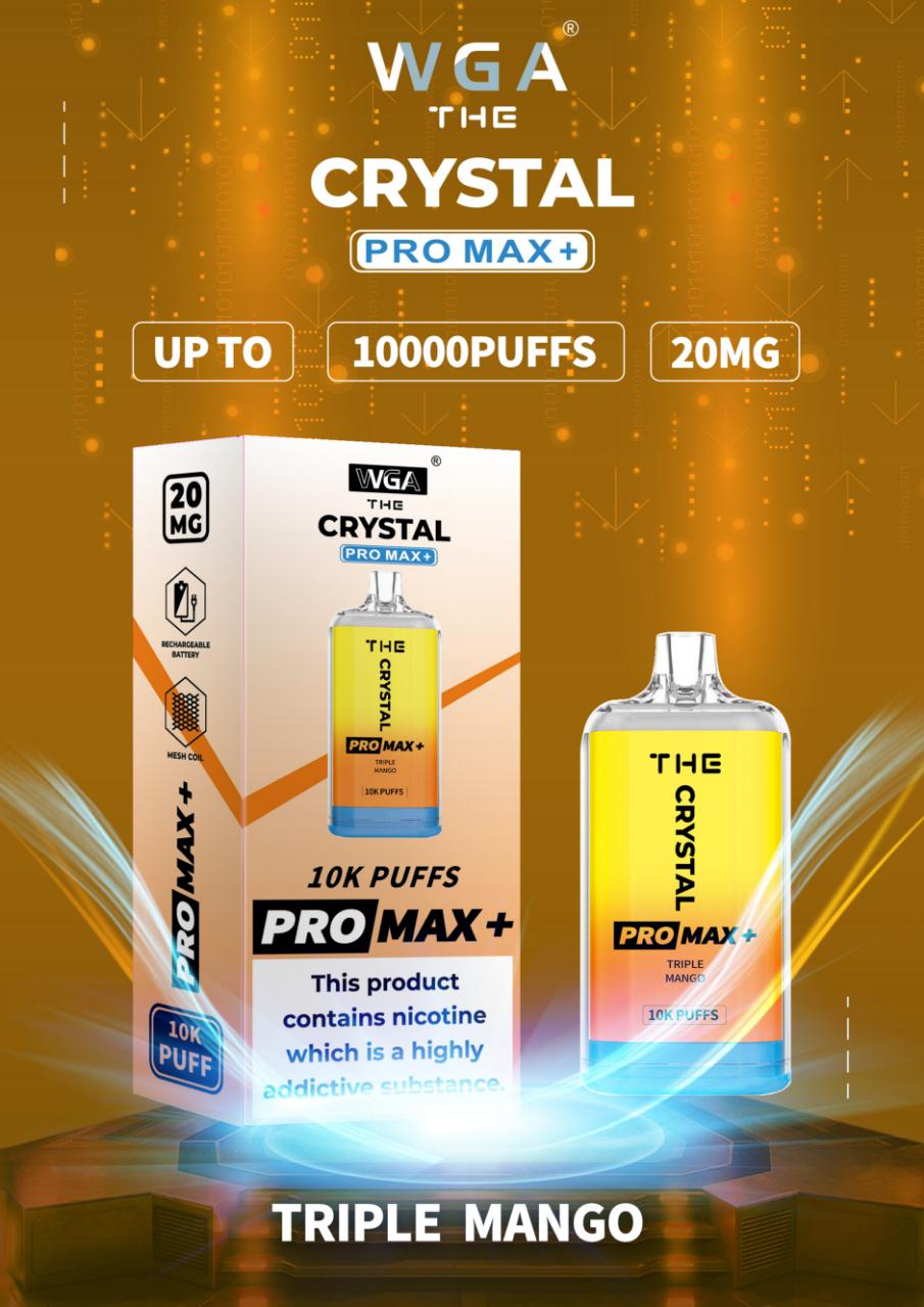 The Crystal Pro Max + 10000 Puffs Engangs Vape