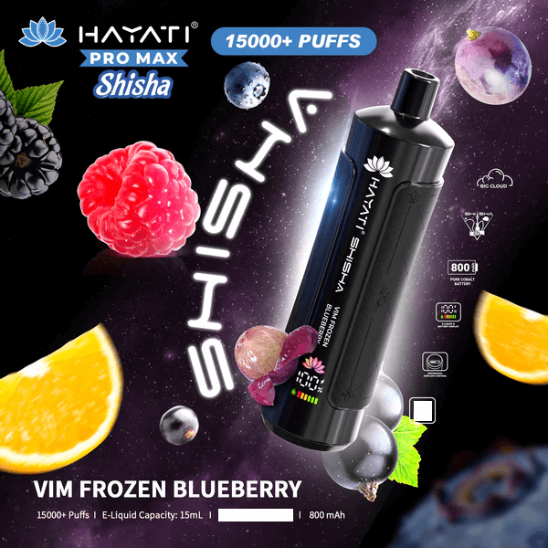 Hayati Shisha 15000 Puffs Engangs Vape (æske med 10 stk)