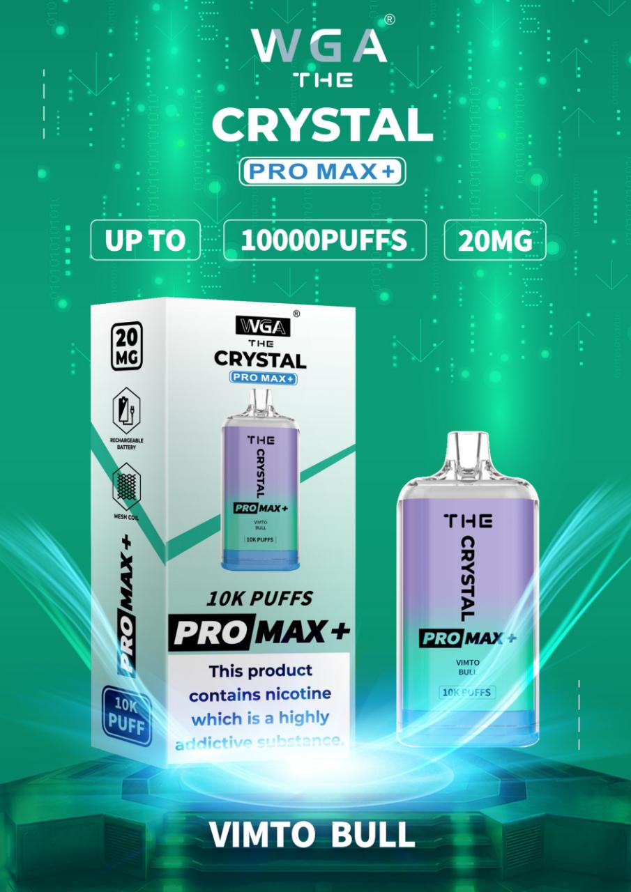 The Crystal Pro Max + 10000 Puffs Engangs Vape