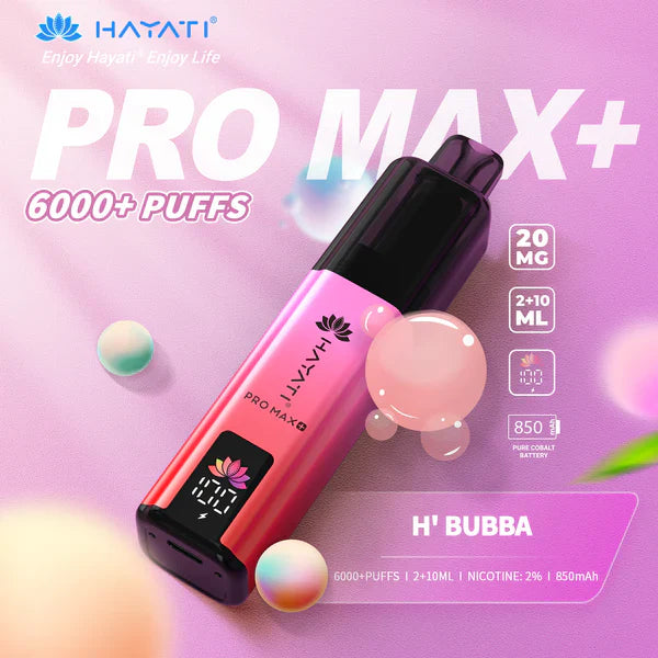 Hayat Pro Max+ 6000 Puffs Disposable Vape