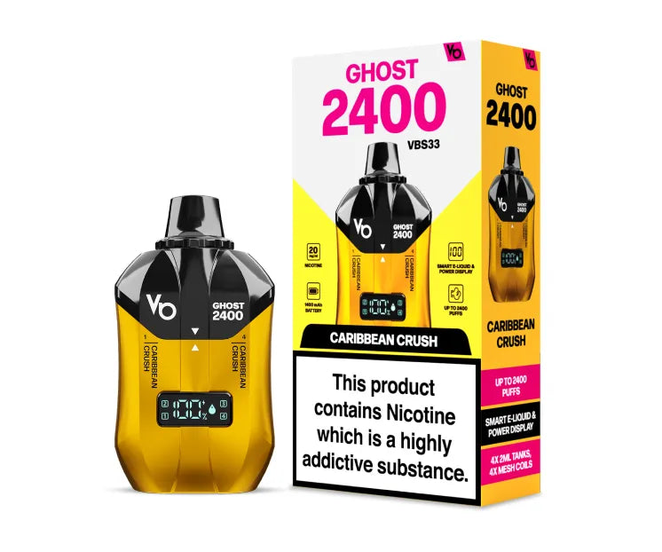 Ghost 2400 Puffs Engangs Vape (æske med 5 stk)