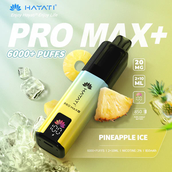 Hayat Pro Max+ 6000 Puffs Disposable Vape (Box of 10)