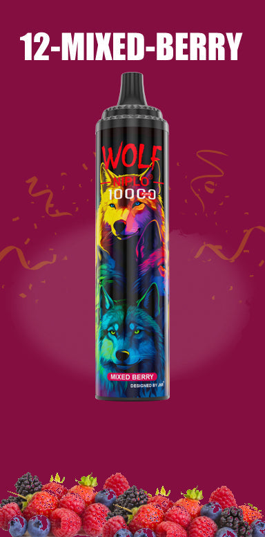 JNR Wolf Niplo 10000 Puffs Engangs Vape (æske med 10 stk)