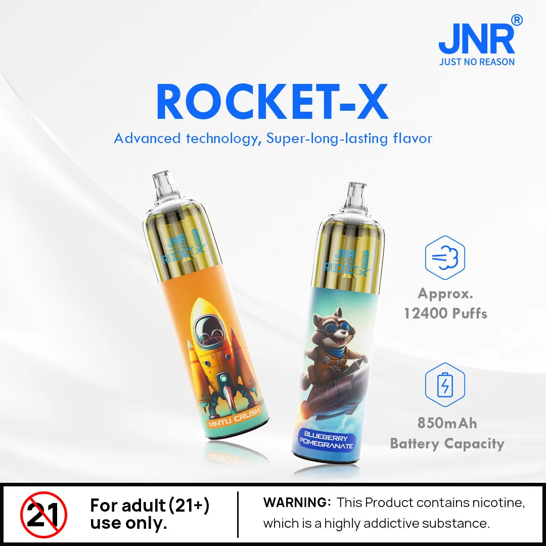 JNR Rocket X 12400 Puffs Engangs Vape (æske med 10 stk)